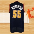 Camiseta Denver Nuggets Dikembe Mutombo NO 55 Retro Negro2