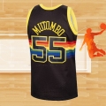 Camiseta Denver Nuggets Dikembe Mutombo NO 55 Retro Negro