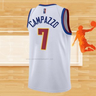 Camiseta Denver Nuggets Facundo Campazzo NO 7 Earned 2020-21 Blanco