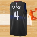 Camiseta Denver Nuggets Hunter Tyson NO 4 Ciudad 2023-24 Negro