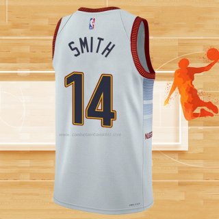 Camiseta Denver Nuggets Ish Smith NO 14 Ciudad 2022-23 Blanco