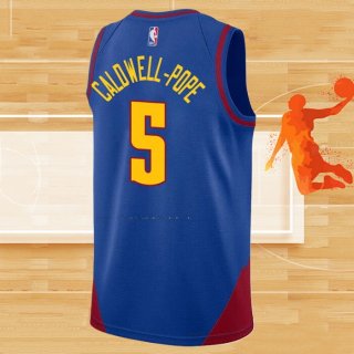 Camiseta Denver Nuggets Kentavious Caldwell-Pope NO 5 Statement 2022-23 Azul