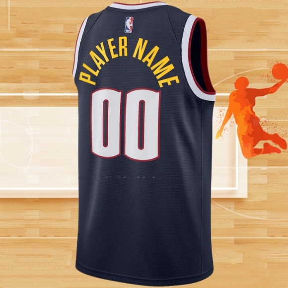 Camiseta Denver Nuggets Personalizada Icon Azul