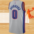 Camiseta Detroit Pistons Andre Drummond NO 0 Statement Gris