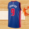 Camiseta Detroit Pistons Ausar Thompson NO 9 Icon Azul