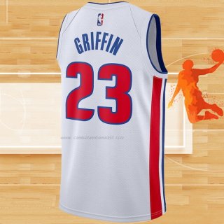 Camiseta Detroit Pistons Blake Griffin NO 23 Association Blanco