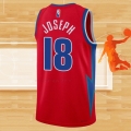 Camiseta Detroit Pistons Cory Joseph NO 18 Ciudad 2021-22 Rojo
