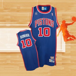 Camiseta Detroit Pistons Dennis Rodman NO 10 Retro Azul