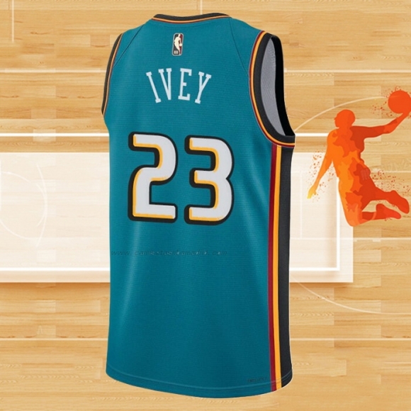 Camiseta Detroit Pistons Jaden Ivey NO 23 Classic 2022-23 Verde