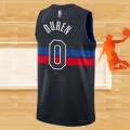 Camiseta Detroit Pistons Jalen Duren NO 0 Statement 2022-23 Negro