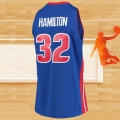 Camiseta Detroit Pistons Richard Hamilton NO 32 Mitchell & Ness 2003-04 Azul