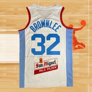 Camiseta Filipino Justin Brownlee NO 32 Juegos Olimpicos 2024 Blanco