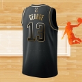 Camiseta Golden Edition Los Angeles Clippers Paul George NO 13 Negro
