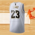 Camiseta Golden Edition Los Angeles Lakers Lebron James NO 23 Blanco