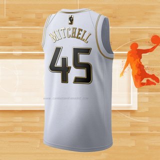 Camiseta Golden Edition Utah Jazz Donovan Mitchell NO 45 2019-20 Blanco