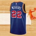 Camiseta Golden State Warriors Andrew Wiggins NO 22 75th Anniversary Azul