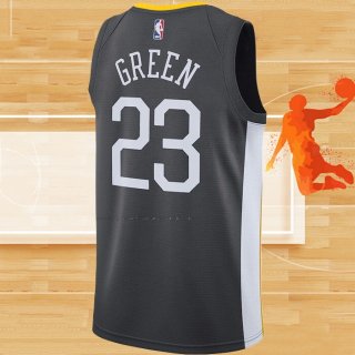 Camiseta Golden State Warriors Draymond Green NO 23 Statement Negro