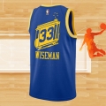 Camiseta Golden State Warriors James Wiseman NO 33 Hardwood Classics 2020 Azul