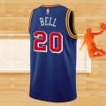 Camiseta Golden State Warriors Jordan Bell NO 20 75th Anniversary Azul