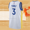 Camiseta Golden State Warriors Jordan Poole NO 3 Association 2022-23 Blanco