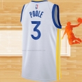 Camiseta Golden State Warriors Jordan Poole NO 3 Association Blanco