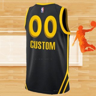 Camiseta Golden State Warriors Personalizada Ciudad 2023-24 Negro