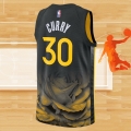 Camiseta Golden State Warriors Stephen Curry NO 30 Ciudad 2022-23 Negro