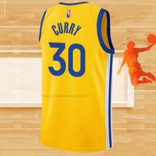 Camiseta Golden State Warriors Stephen Curry NO 30 Statement 2021 Oro