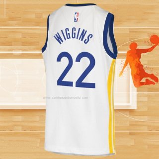 Camiseta Nino Golden State Warriors Andrew Wiggins NO 22 Association Blanco