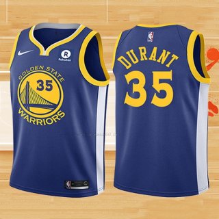 Camiseta Nino Golden State Warriors Kevin Durant NO 35 2017-18 Azul