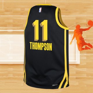 Camiseta Nino Golden State Warriors Klay Thompson NO 11 Ciudad 2023-24 Negro