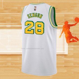 Camiseta Houston Rockets Alperen Sengun NO 28 Classic 2022-23 Blanco