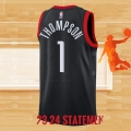 Camiseta Houston Rockets Amen Thompson NO 1 Statement 2023-24 Negro