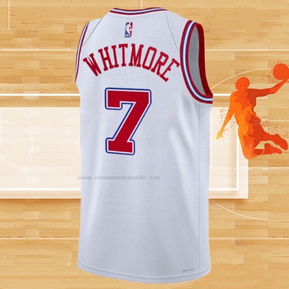 Camiseta Houston Rockets Cam Whitmore NO 7 Ciudad 2023-24 Blanco