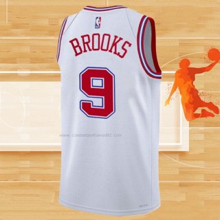 Camiseta Houston Rockets Dillon Brooks NO 9 Ciudad 2023-24 Blanco