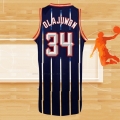 Camiseta Houston Rockets Hakeem Olajuwon NO 34 Retro Azul