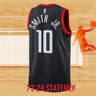 Camiseta Houston Rockets Jabari Smith Jr NO 10 Statement 2023-24 Negro