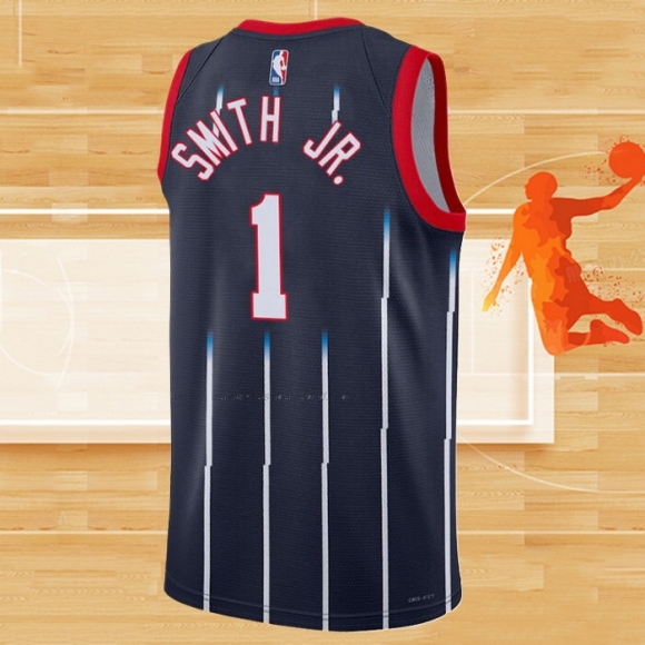 Camiseta Houston Rockets Jabari Smith JR. NO 1 Ciudad 2022-23 Negro