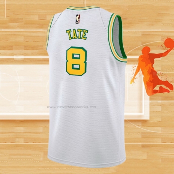 Camiseta Houston Rockets Jae'Sean Tate NO 8 Classic 2022-23 Blanco