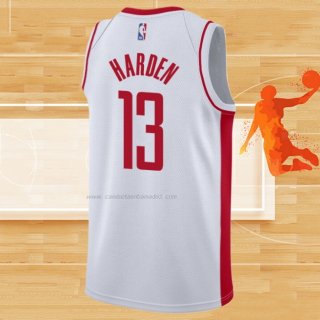 Camiseta Houston Rockets James Harden NO 13 Association Blanco