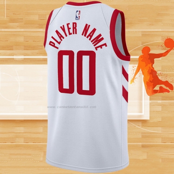 Camiseta Houston Rockets Personalizada Association Blanco