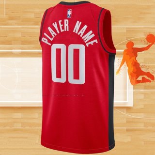 Camiseta Houston Rockets Personalizada Icon 2020-21 Rojo
