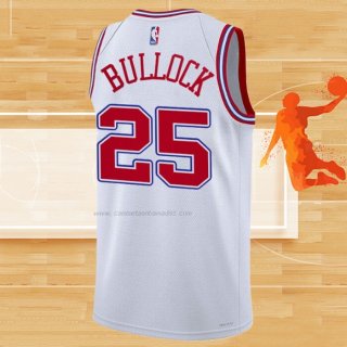 Camiseta Houston Rockets Reggie Bullock NO 25 Ciudad 2023-24 Blanco