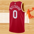 Camiseta Houston Rockets Russell Westbrook NO 0 Hardwood Classics Rojo