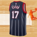 Camiseta Houston Rockets Tari Eason NO 17 Ciudad 2022-23 Negro