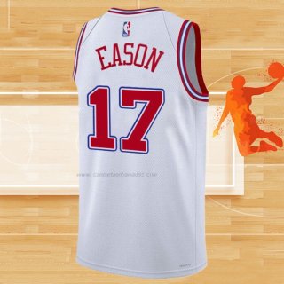 Camiseta Houston Rockets Tari Eason NO 17 Ciudad 2023-24 Blanco
