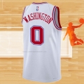 Camiseta Houston Rockets Tyty Washington NO 0 Ciudad 2023-24 Blanco
