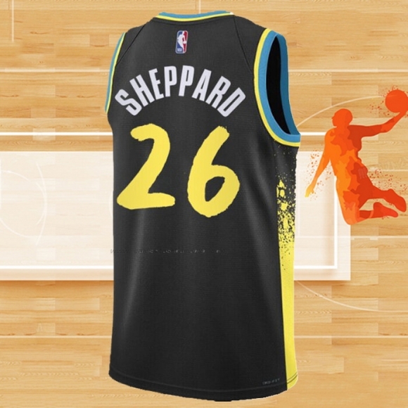 Camiseta Indiana Pacers Ben Sheppard NO 26 Ciudad 2023-24 Negro