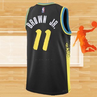 Camiseta Indiana Pacers Bruce Brown JR. NO 11 Ciudad 2023-24 Negro