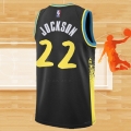 Camiseta Indiana Pacers Isaiah Jockson NO 22 Ciudad 2023-24 Negro